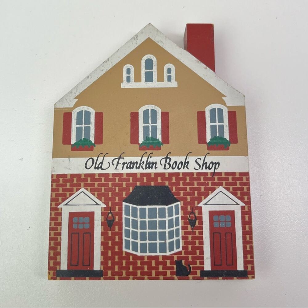 Vintage The Cats Meow Wood Nostalgic Main Street Village Buildings Shelf Sitters - Picture 4 of 11